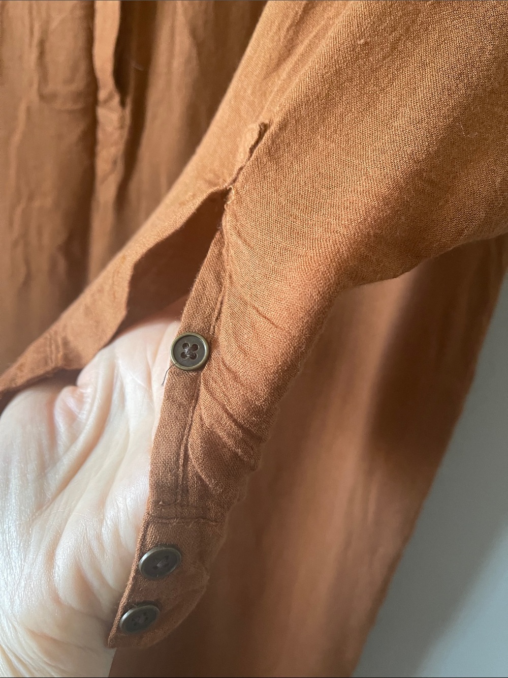 Free People Long Sleeve Shirt Dress softest fabric - Picture 3 of 10